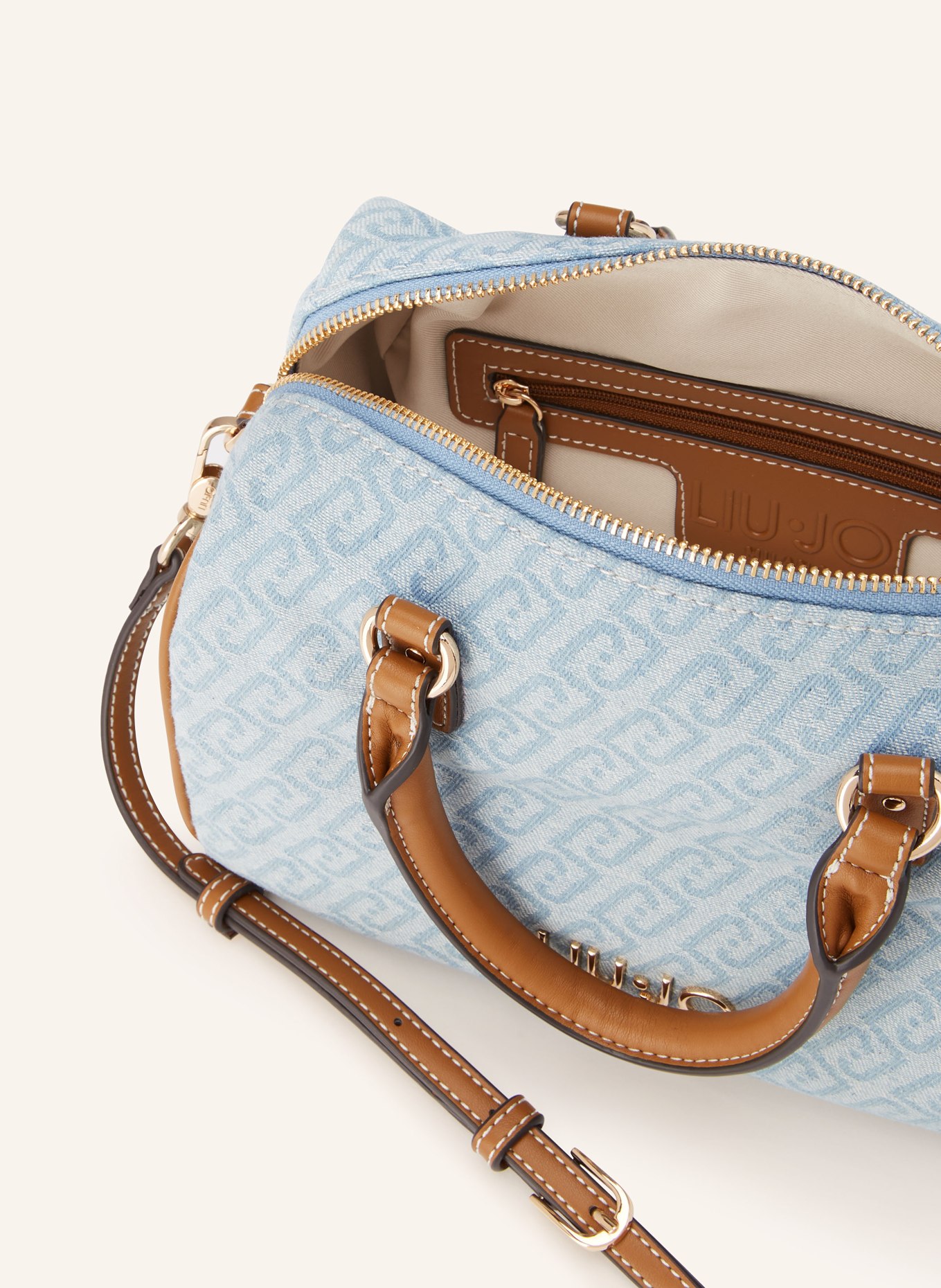 LIU JO kabelka: TMAVĚ MODRÁ / ZLATÁ / HNĚDÁ