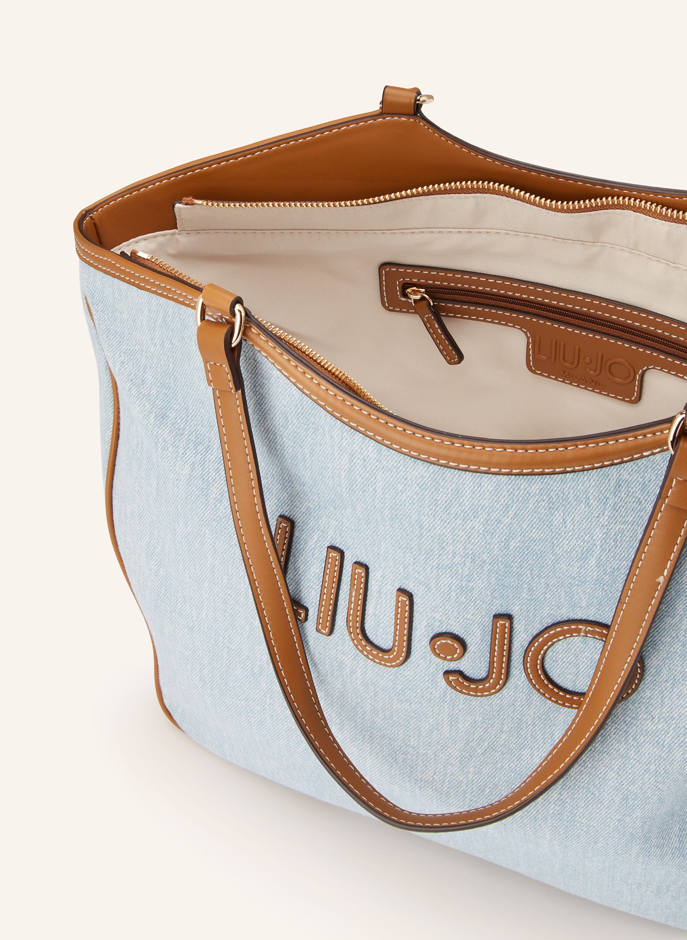 LIU JO acheteur: BLEU CLAIR / OR / MARRON