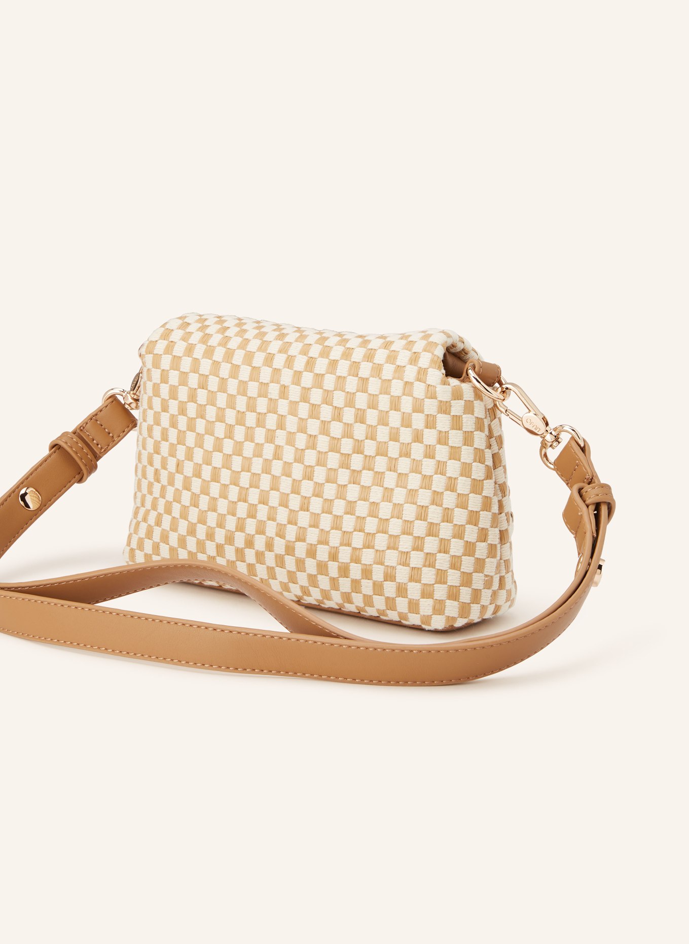 LIU JO shoulder bag: COGNAC / GOLD / CREAM