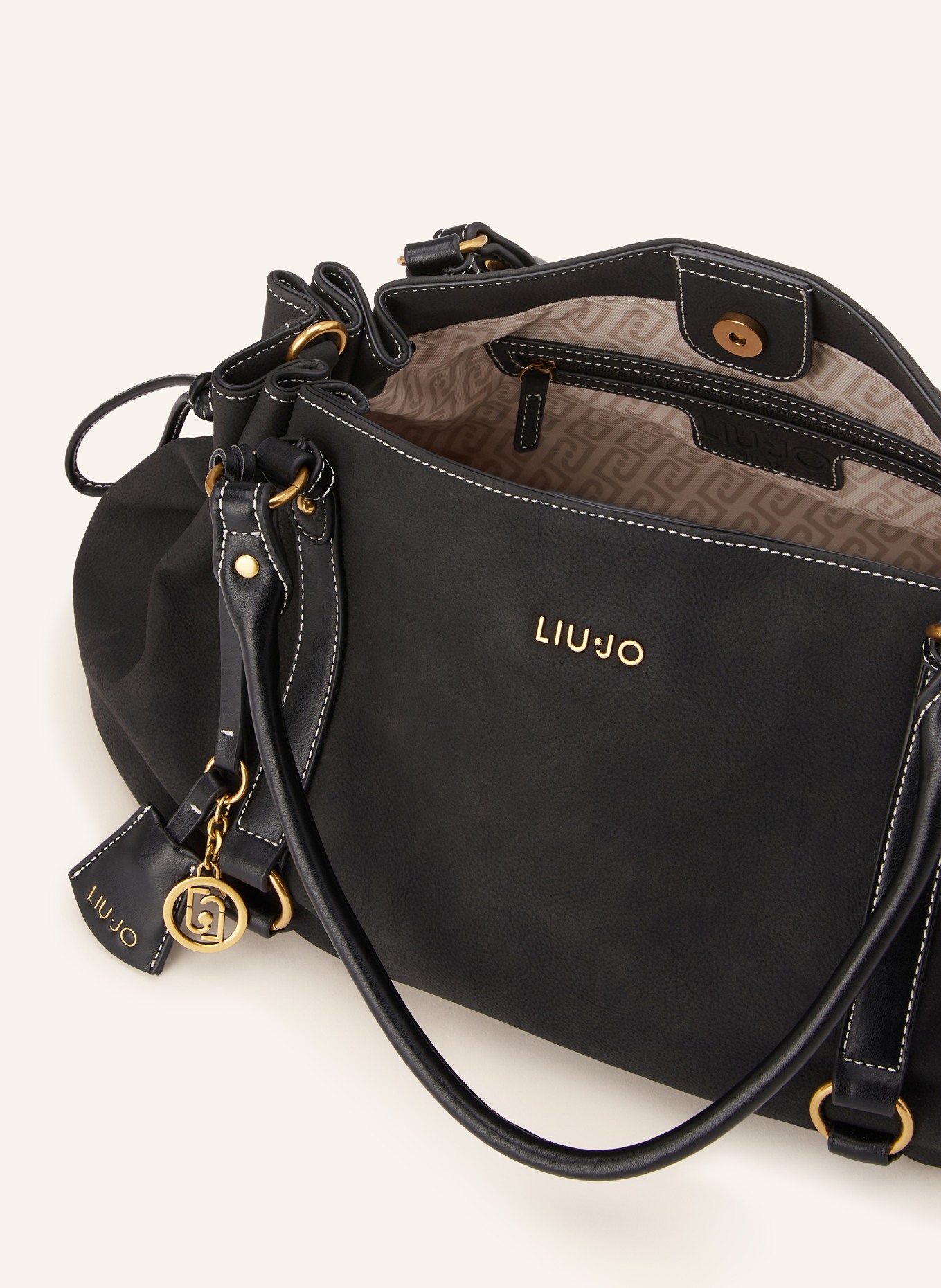 LIU JO handbag: BLACK / GOLD