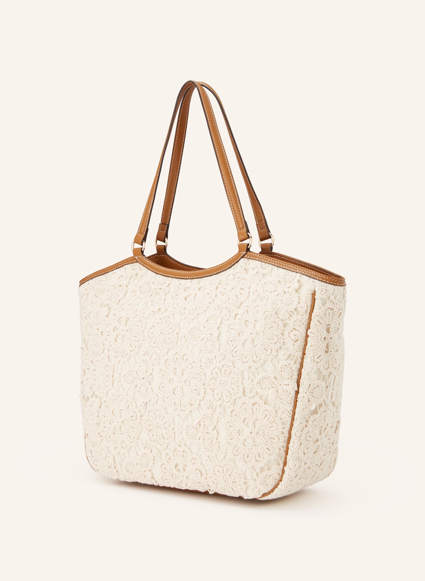 LIU JO Sac cabas LARGE: ÉCRU / MARRON