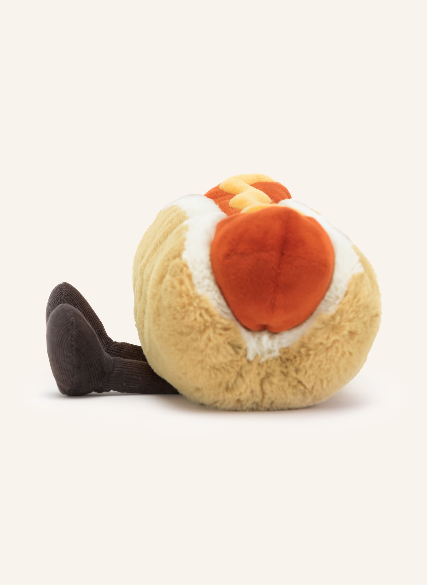 Jellycat Peluche AMUSEABLES HOT DOG: MARRON CLAIR / ROUGE / JAUNE