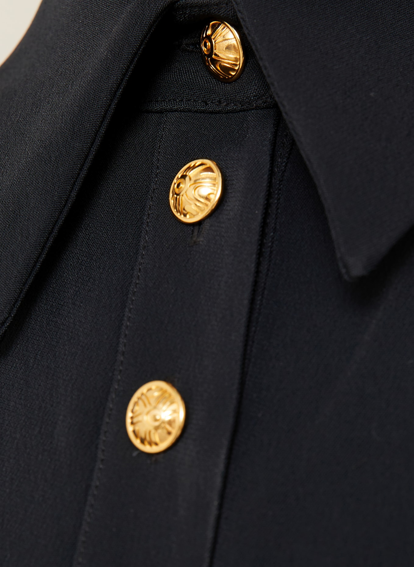 PUCCI Hemdblusenkleid: SCHWARZ / BRAUN / BEIGE