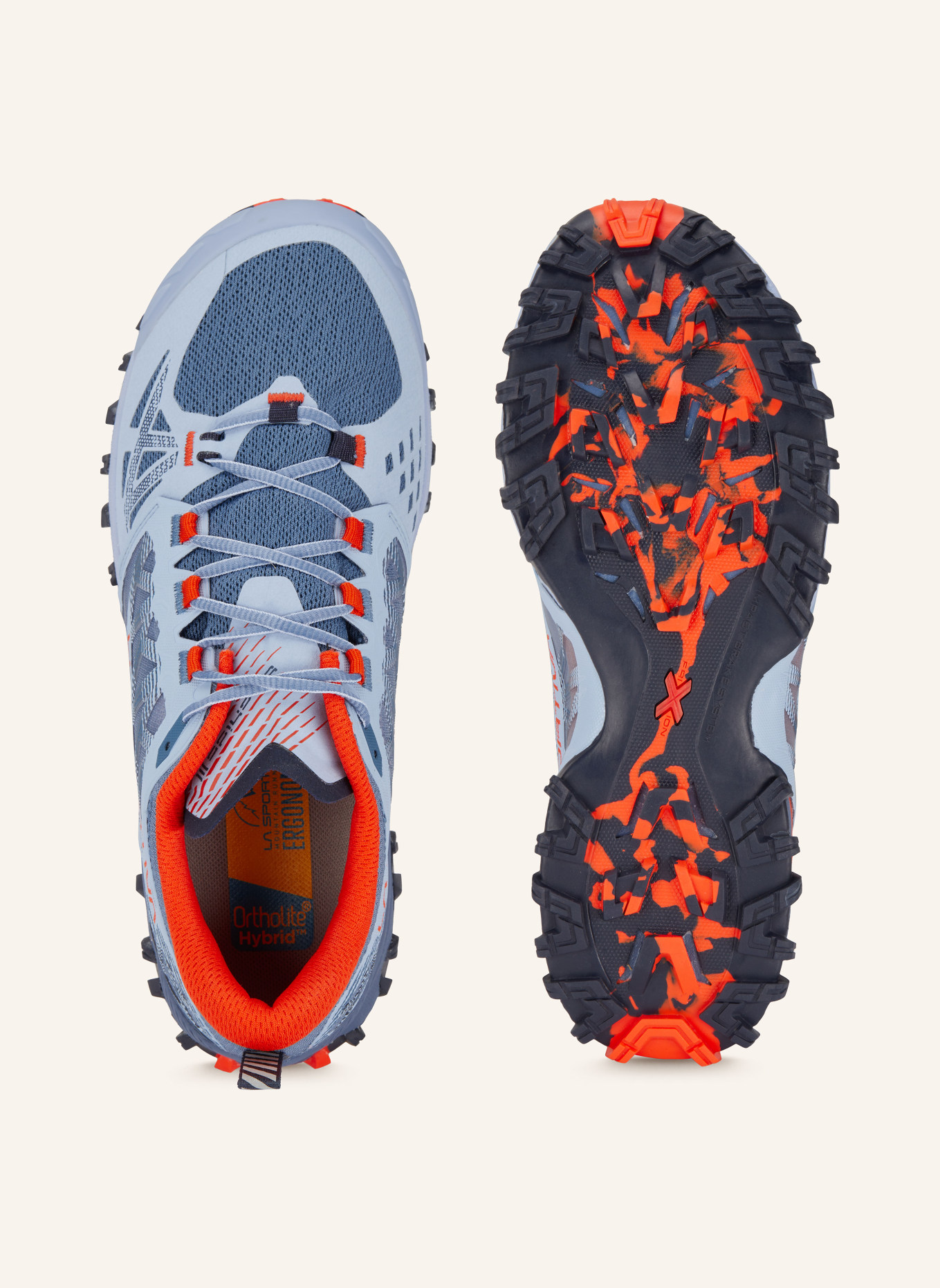 LA SPORTIVA Trailrunning-Schuhe BUSHIDO III GTX: BLAUGRAU / ORANGE