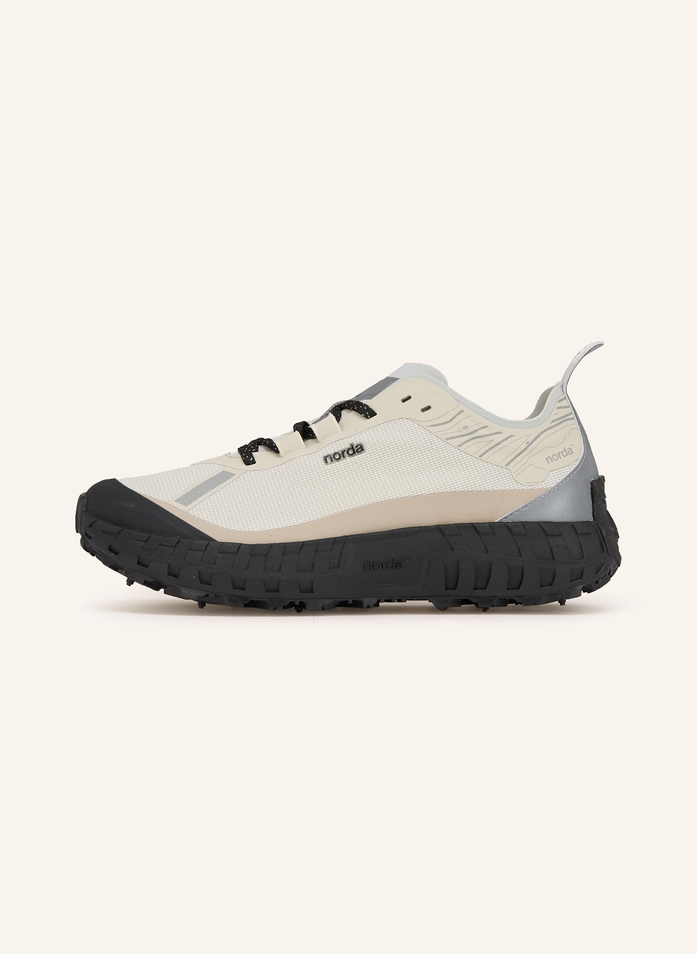 norda Trailrunning-Schuhe 001A: TAUPE / GRAU / SCHWARZ