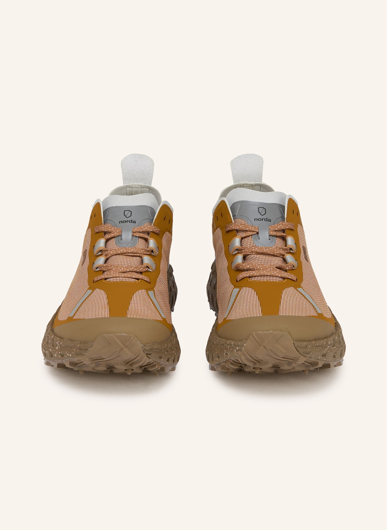 norda Trailrunning-Schuhe 001A: BRAUN / GRAU / WEISS