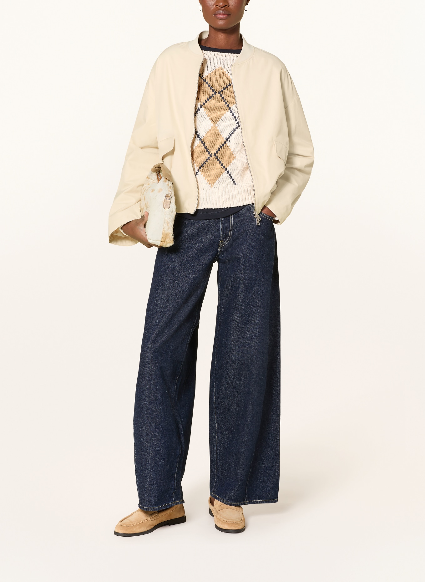 darling harbour blouson: CREME