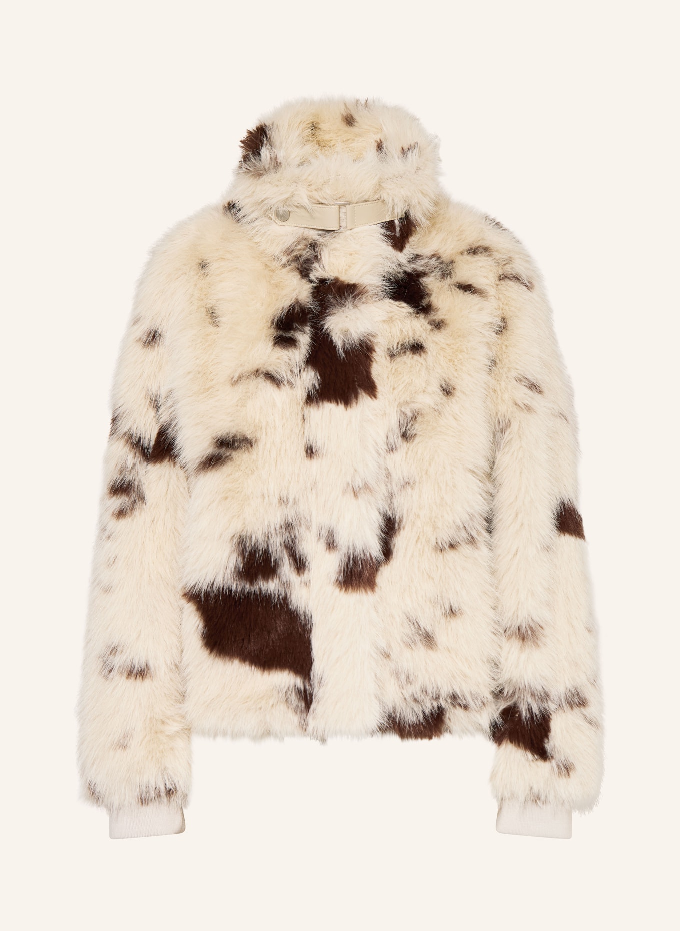 RINO & PELLE Kunstfell-Jacke: CREME / BRAUN