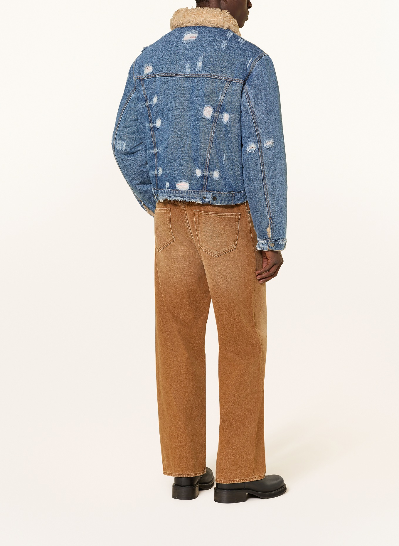 DAILY PAPER Jeansjacke zum Wenden: BLAU / BEIGE