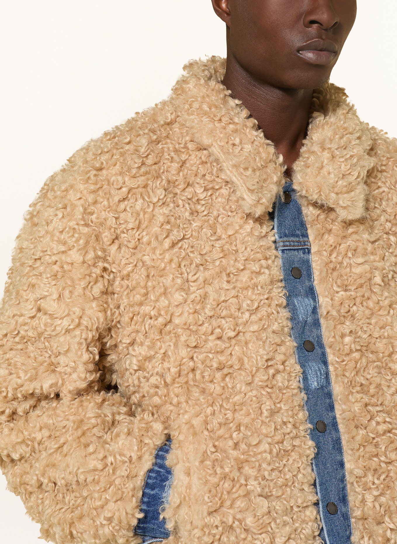 DAILY PAPER Jeansjacke zum Wenden: BLAU / BEIGE