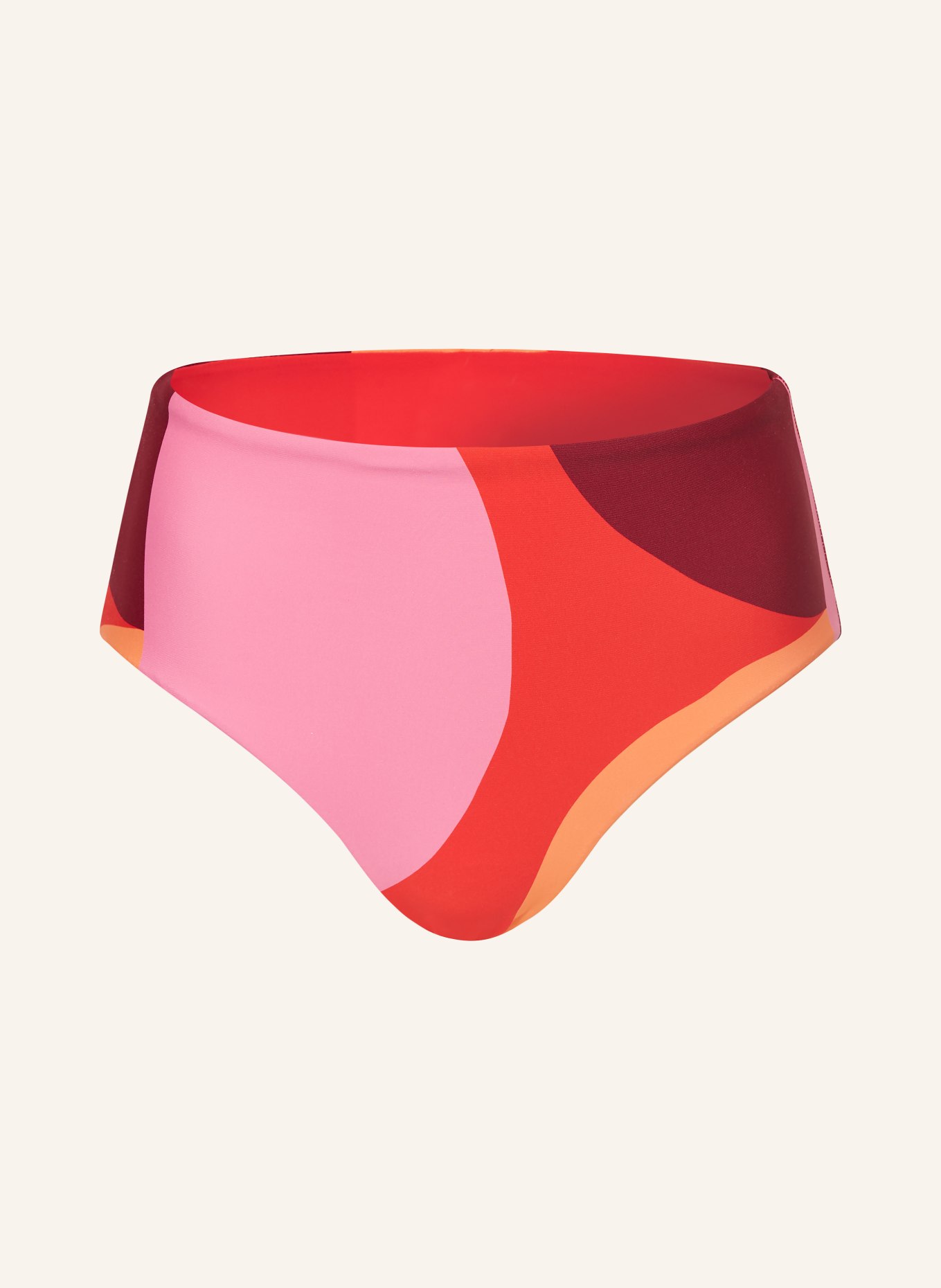 SEAFOLLY High-Waist-Bikini-Hose SORRENTO: ROSA / DUNKELROT / ROT