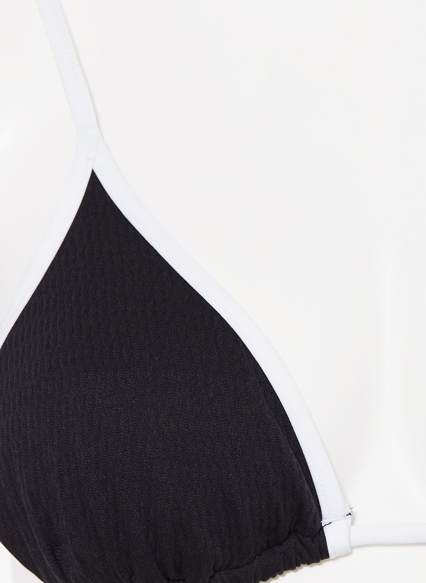 SEAFOLLY Triangel-Bikini-Top BEACH BOUND: SCHWARZ / WEISS