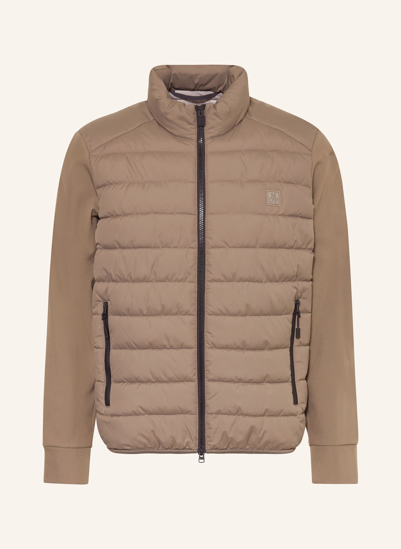 Marc O'Polo Steppjacke im Materialmix: HELLBRAUN