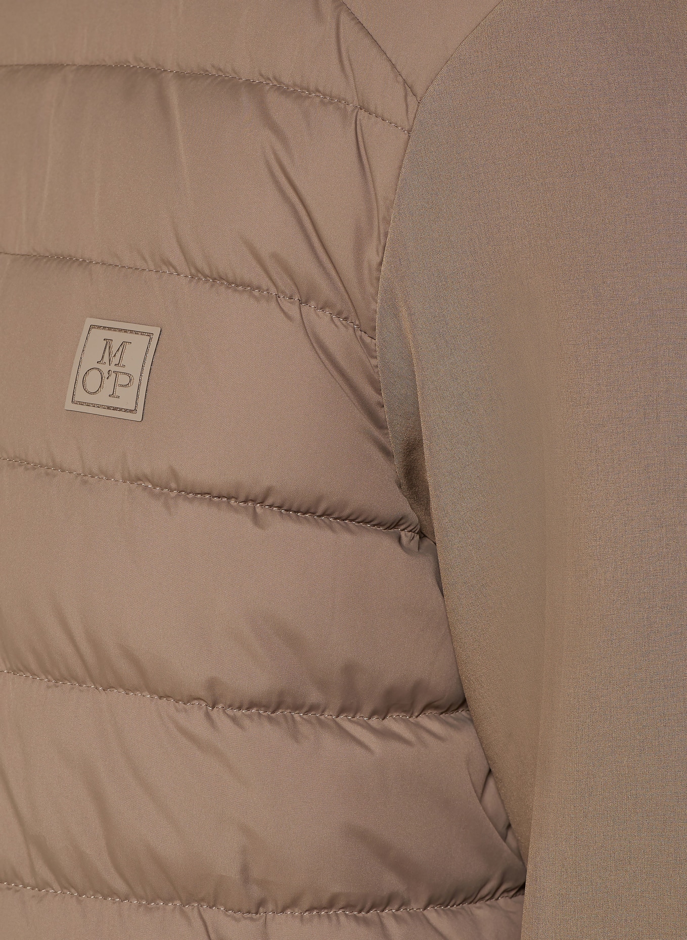Marc O'Polo Steppjacke im Materialmix: HELLBRAUN