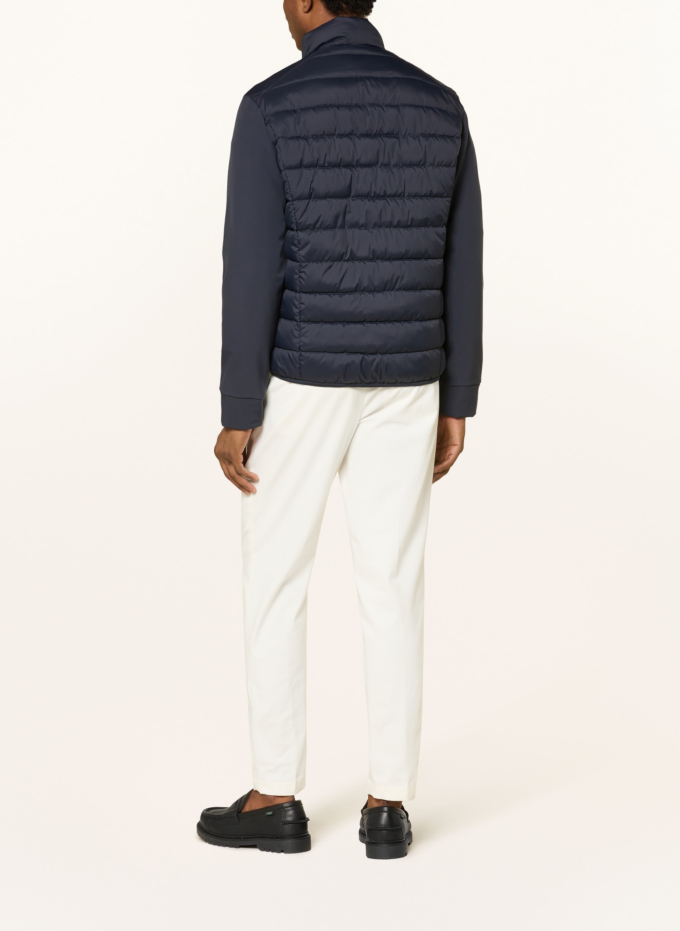 Marc O'Polo Steppjacke im Materialmix: DUNKELBLAU