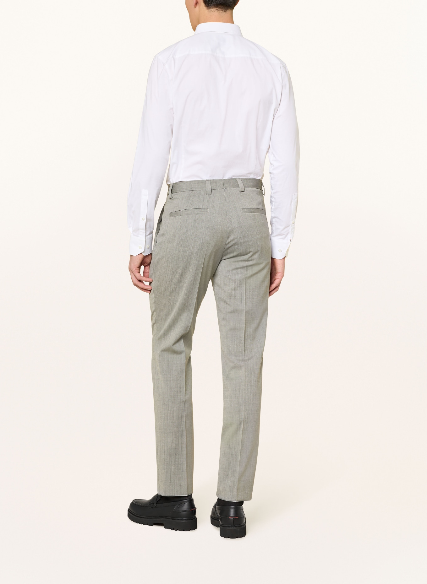 HUGO Spodnie garniturowe HESTEN Extra Slim Fit: 389 Open Green