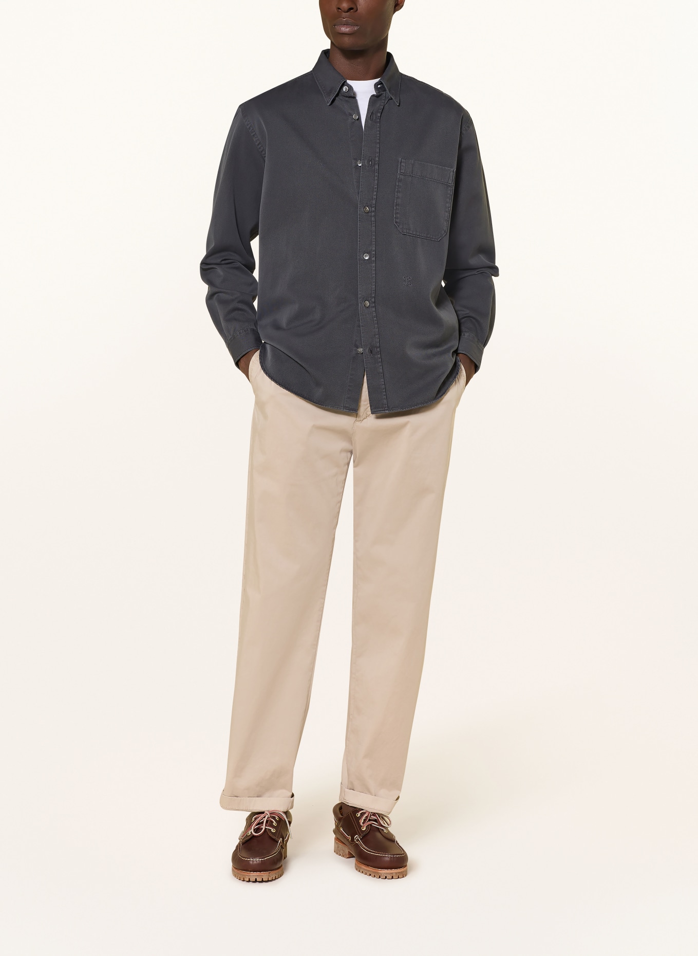 CLOSED Pantalon chino TROPEA coupe classique: BEIGE