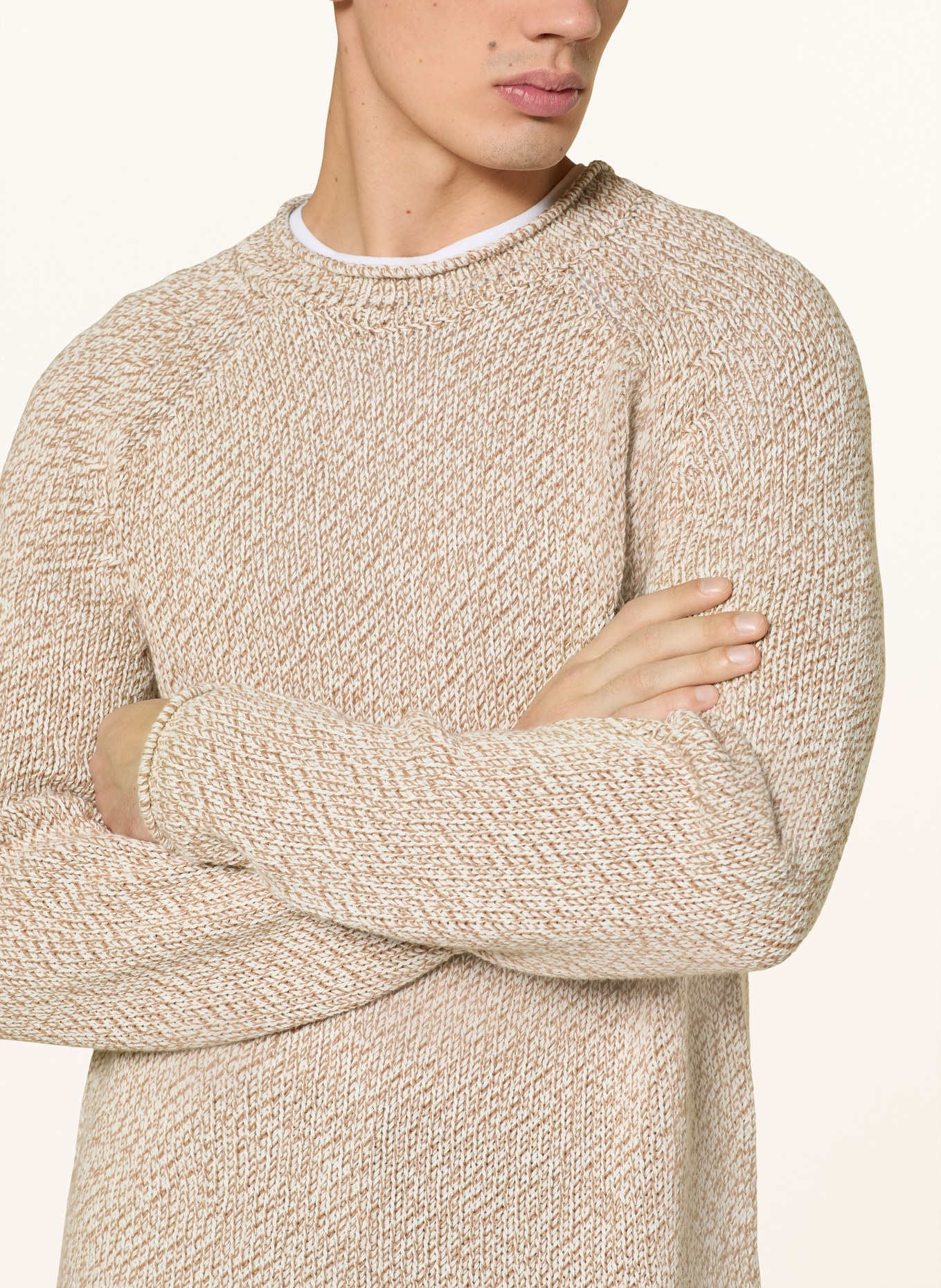 CLOSED Sweaters: LIGHT BROWN / CREAM