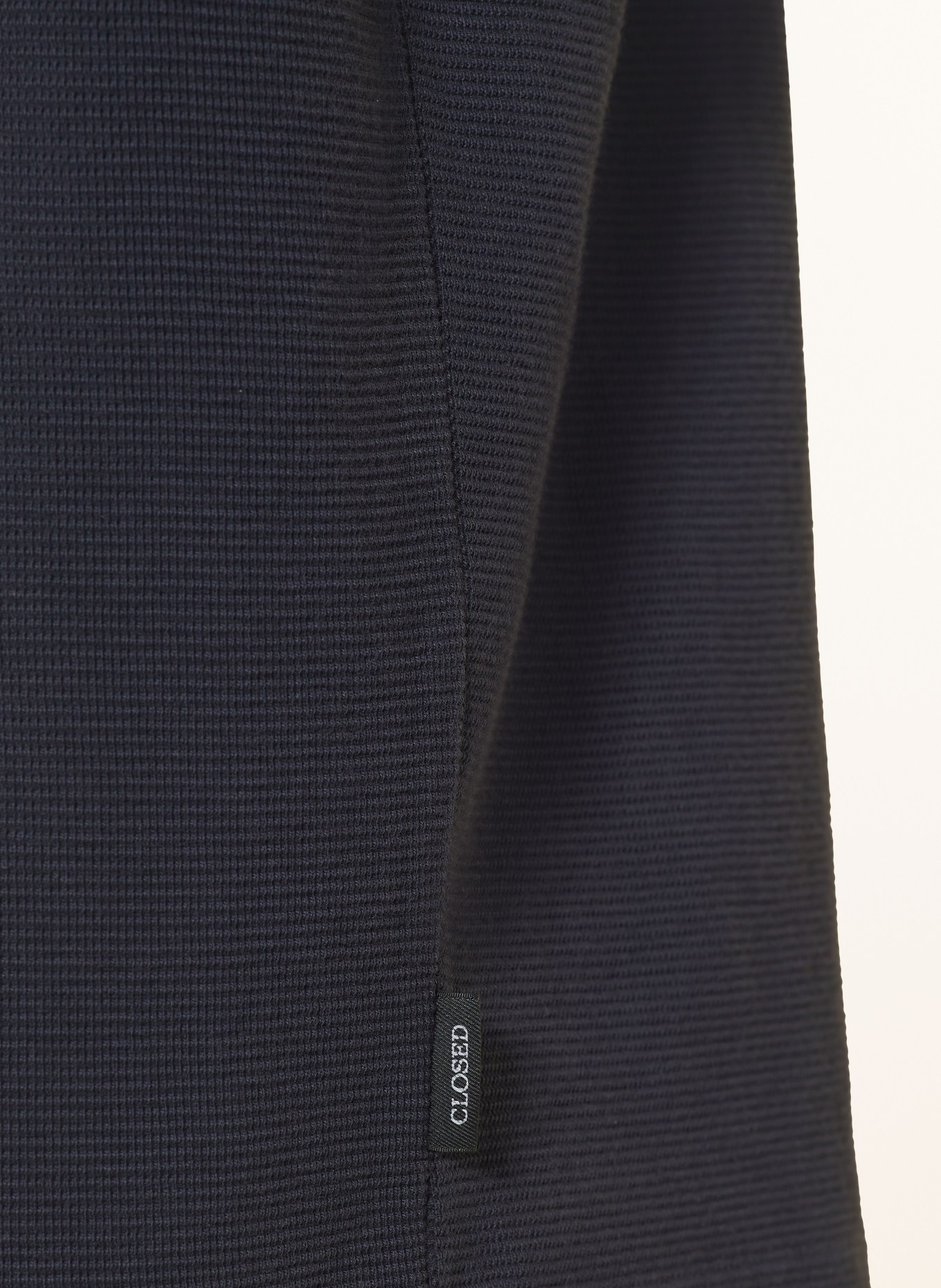 CLOSED Piqué-poloshirt: DONKERBLAUW