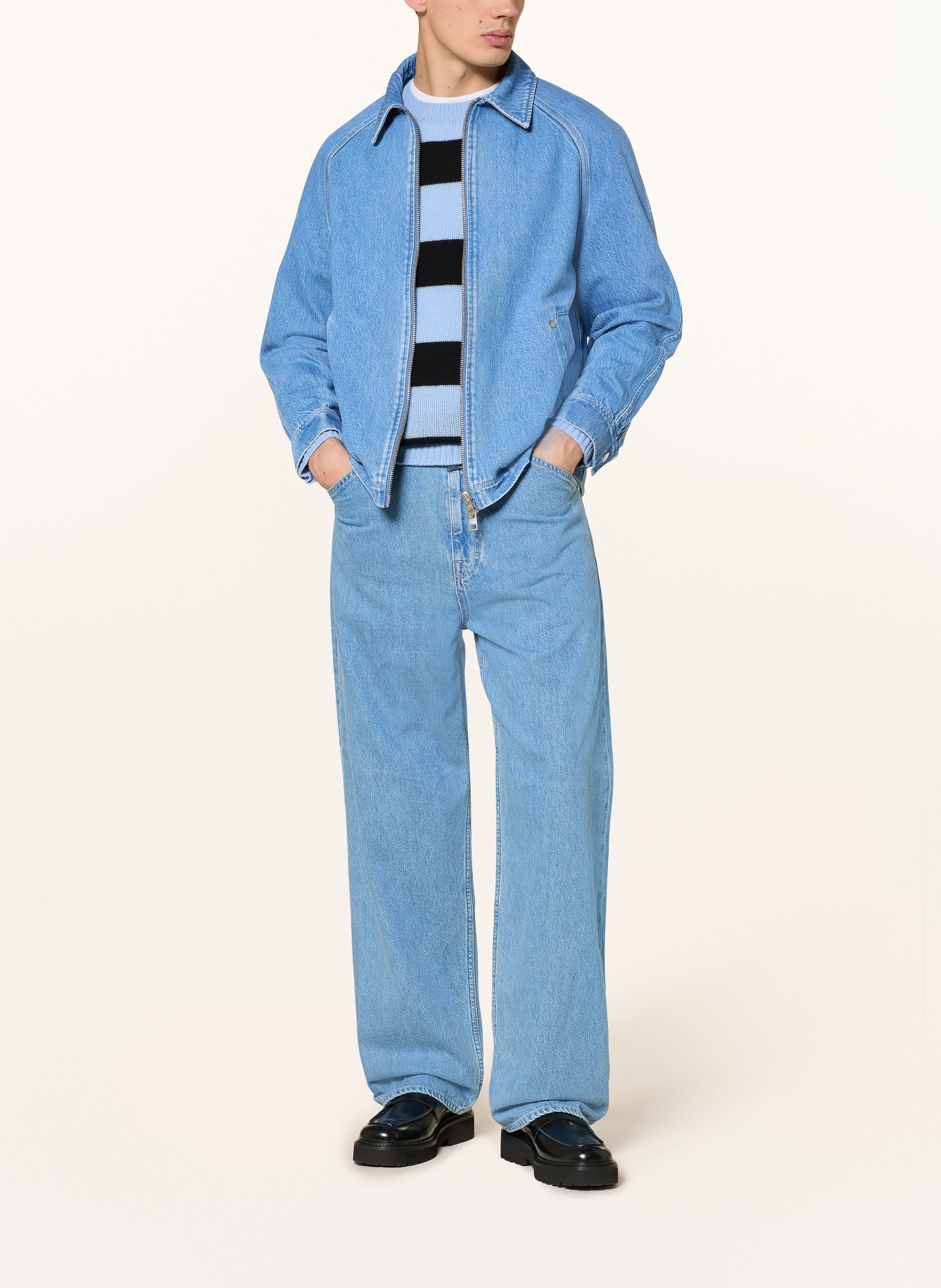 CLOSED spijkerjasje: BLAUW