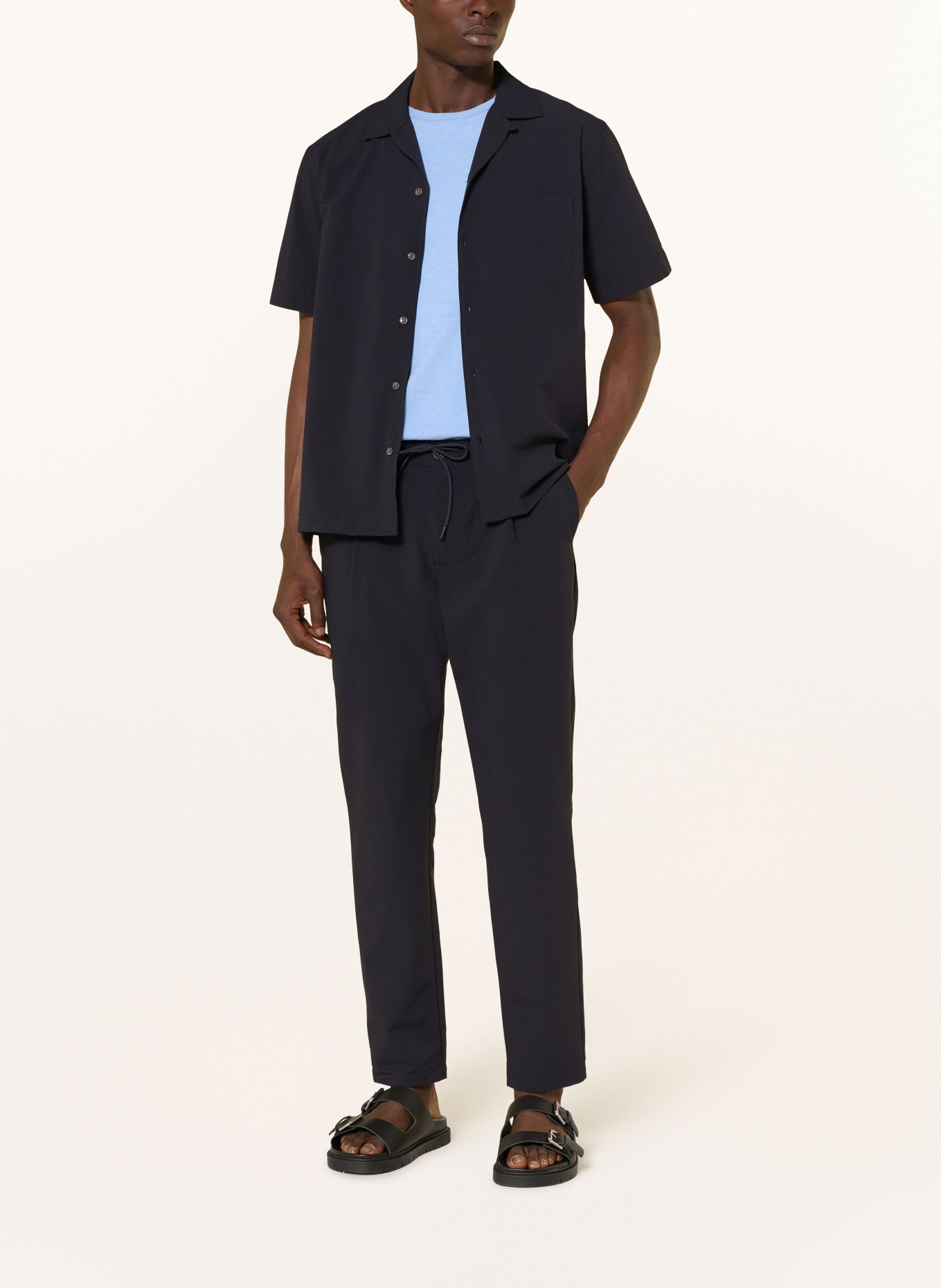 CLOSED VIGO Regular Fit Chinos: DARK BLUE