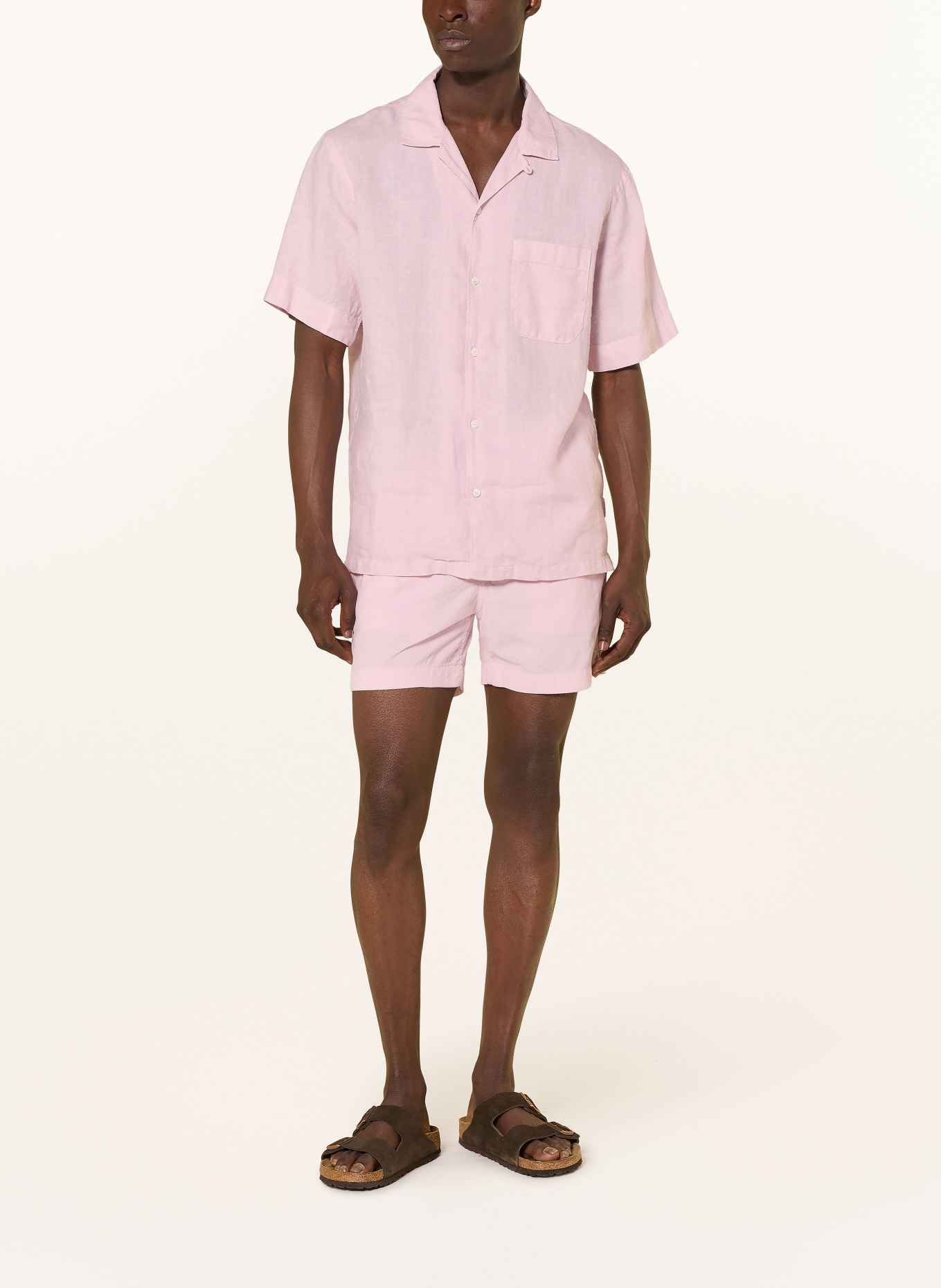CLOSED Korte mouwen overhemd Comfort Fit van linnen: ROSE CLAIR