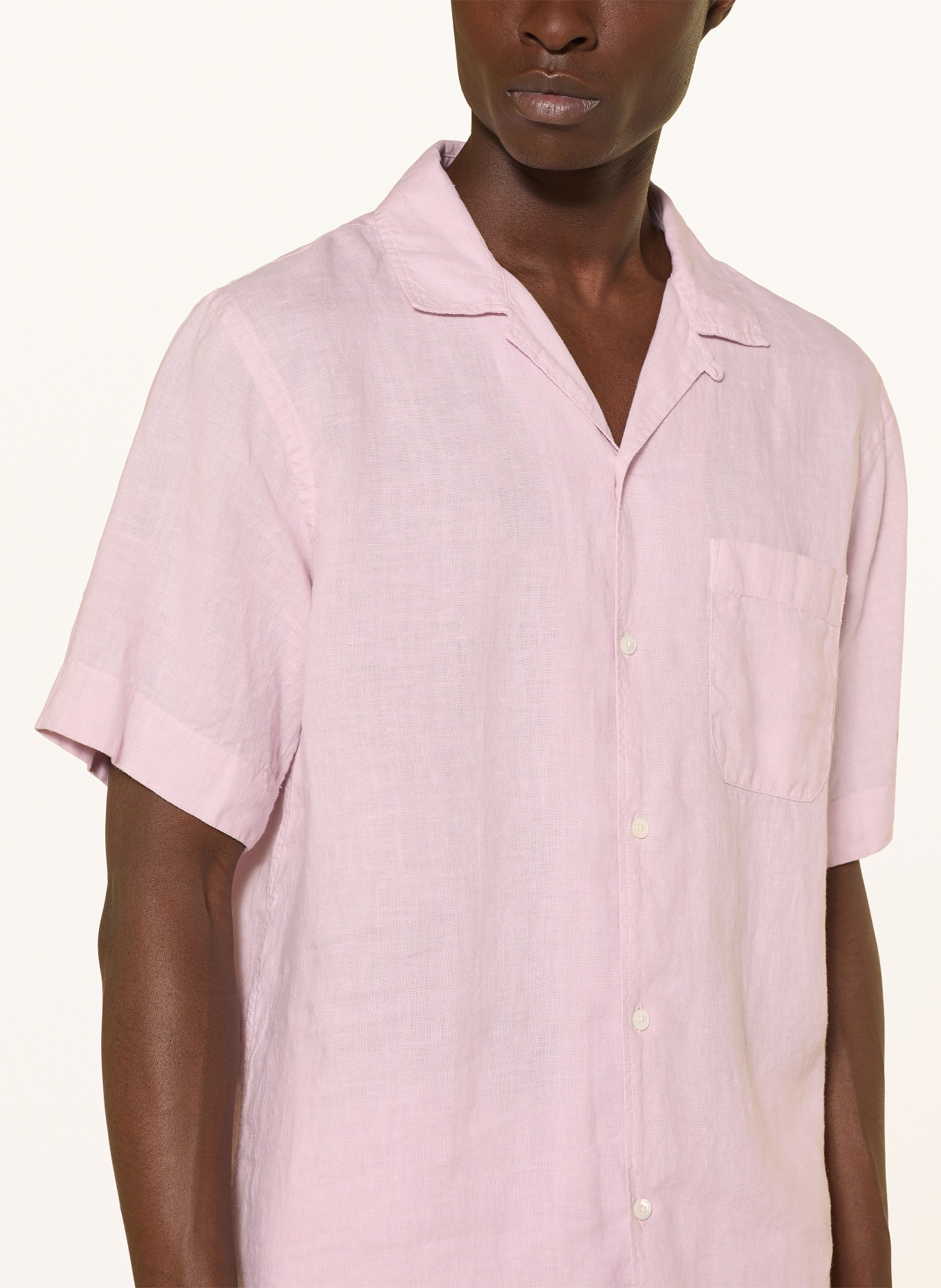 CLOSED Korte mouwen overhemd Comfort Fit van linnen: ROSE CLAIR