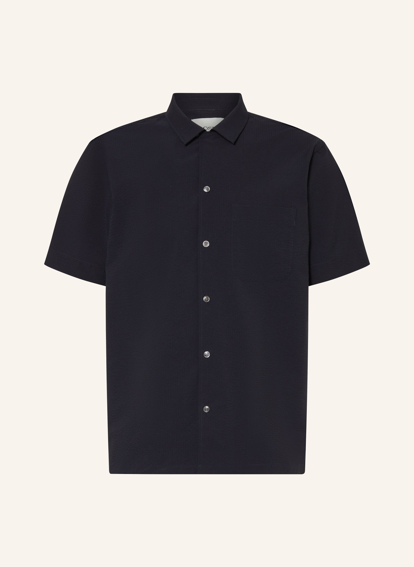 CLOSED Kurzarm-Hemd Comfort Fit: DUNKELBLAU