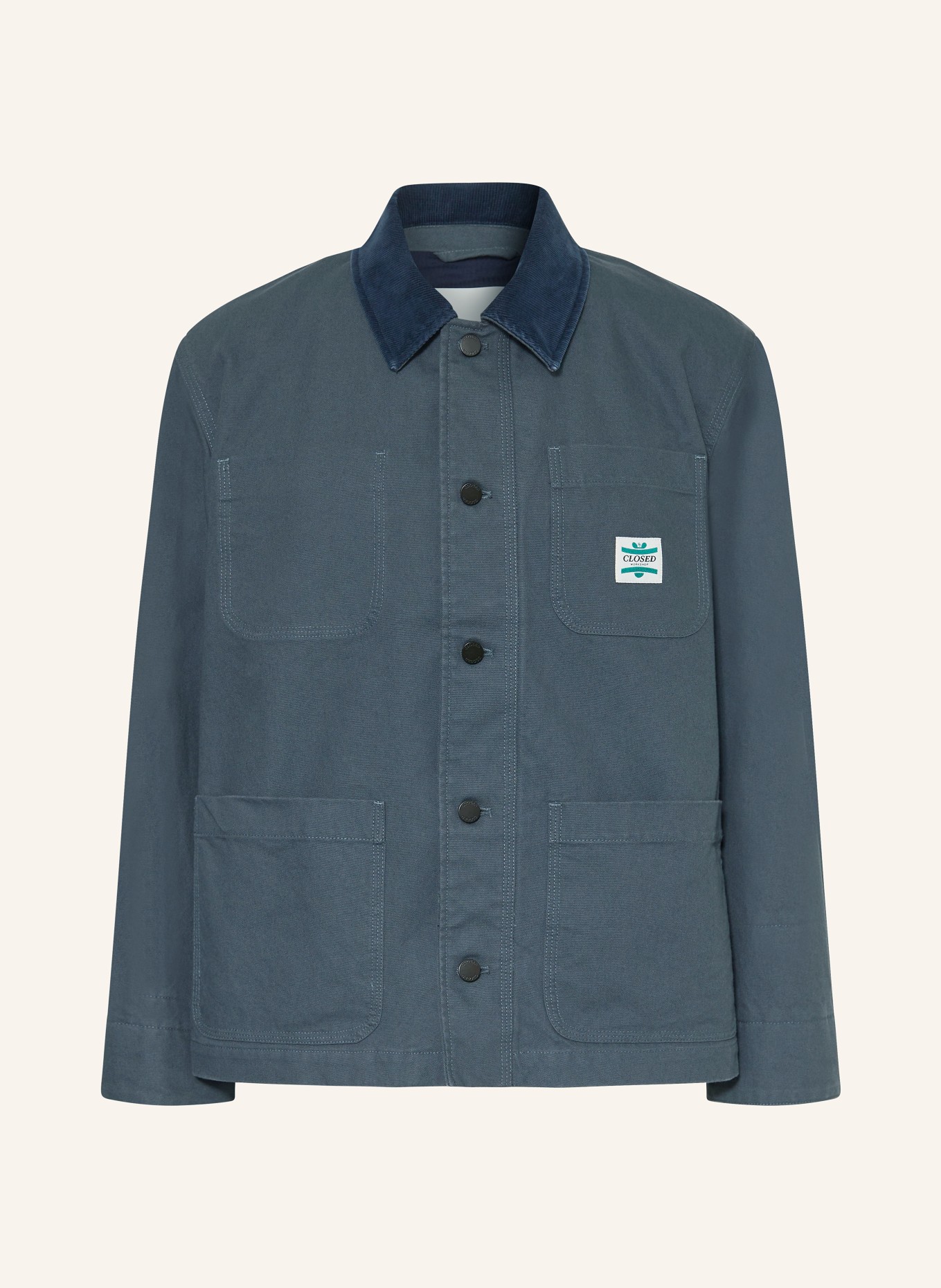 CLOSED Overjacket: DONKERBLAUW