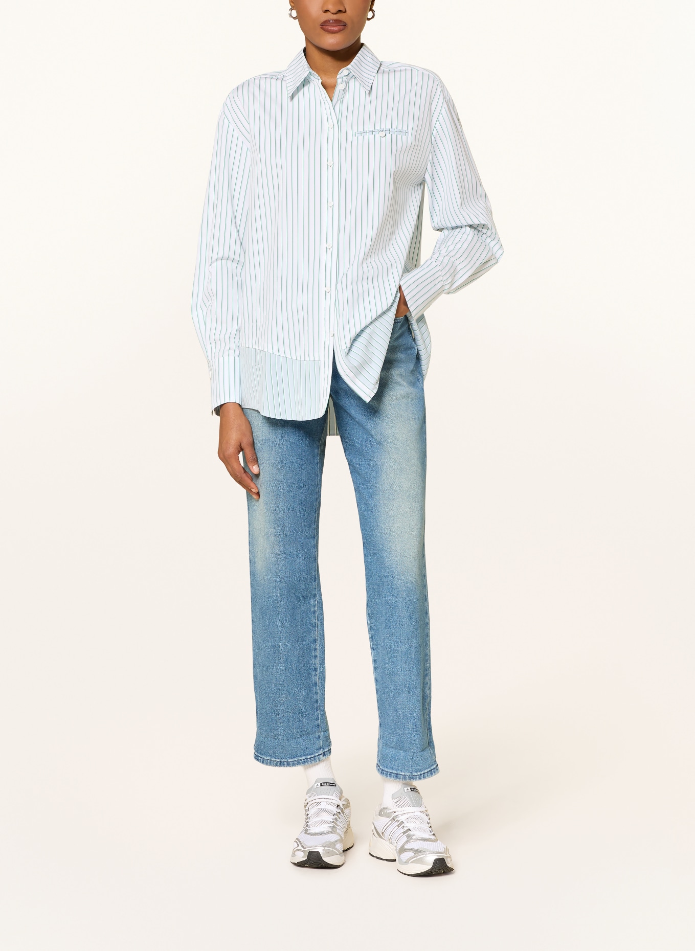 MARC CAIN Shirt blouse: 554 bright emerald new