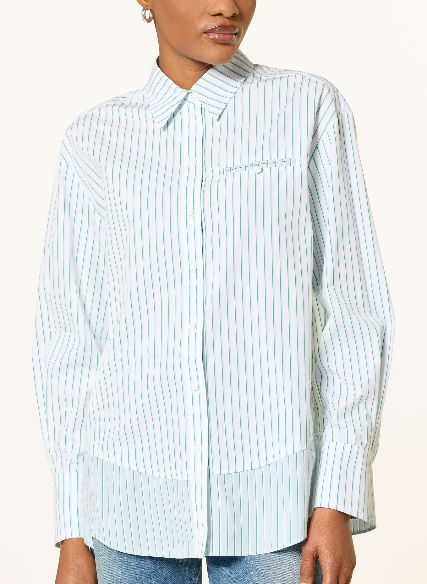 MARC CAIN Shirt blouse: 554 bright emerald new