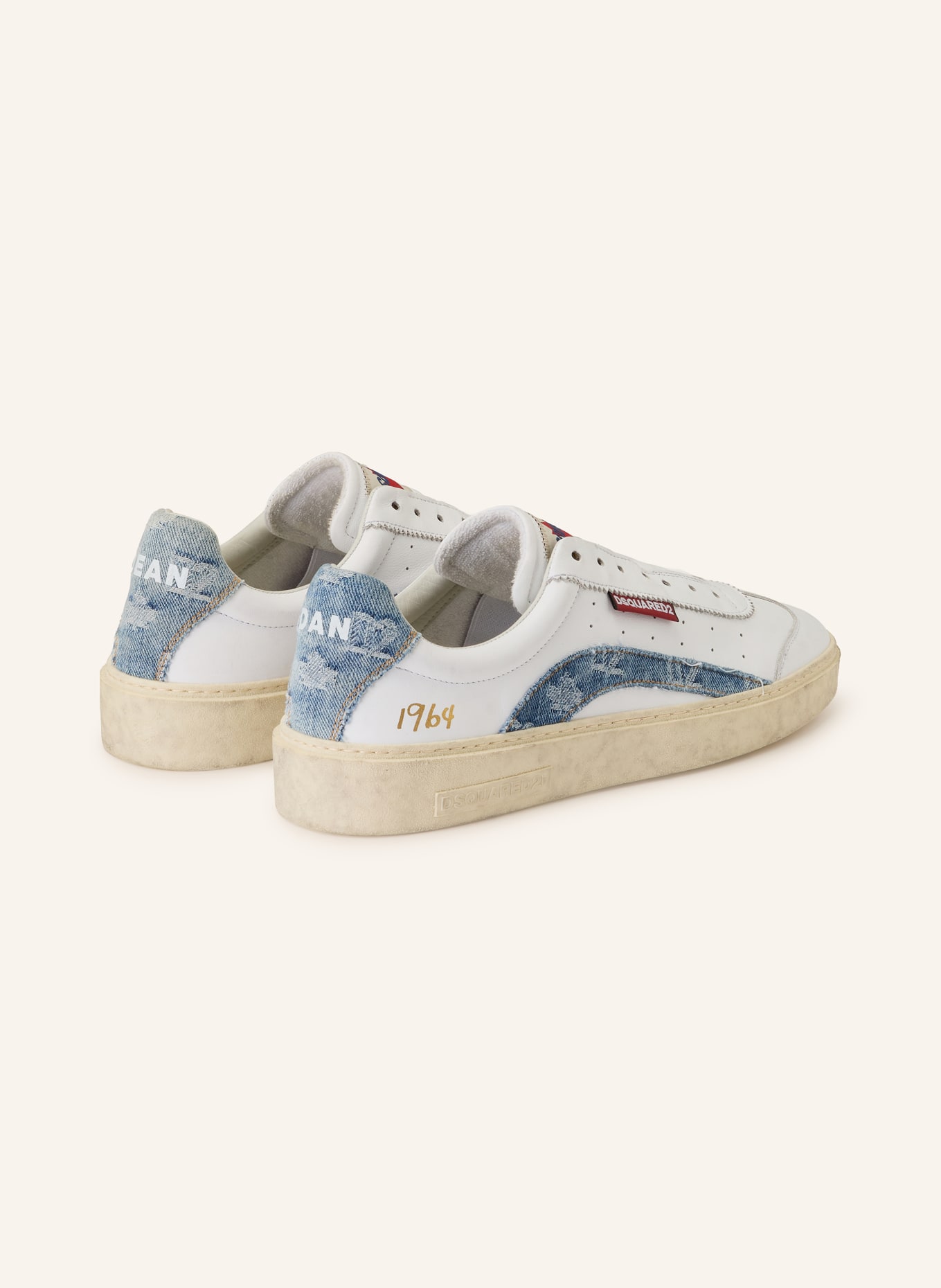 DSQUARED2 Sneaker: WEISS / HELLBLAU