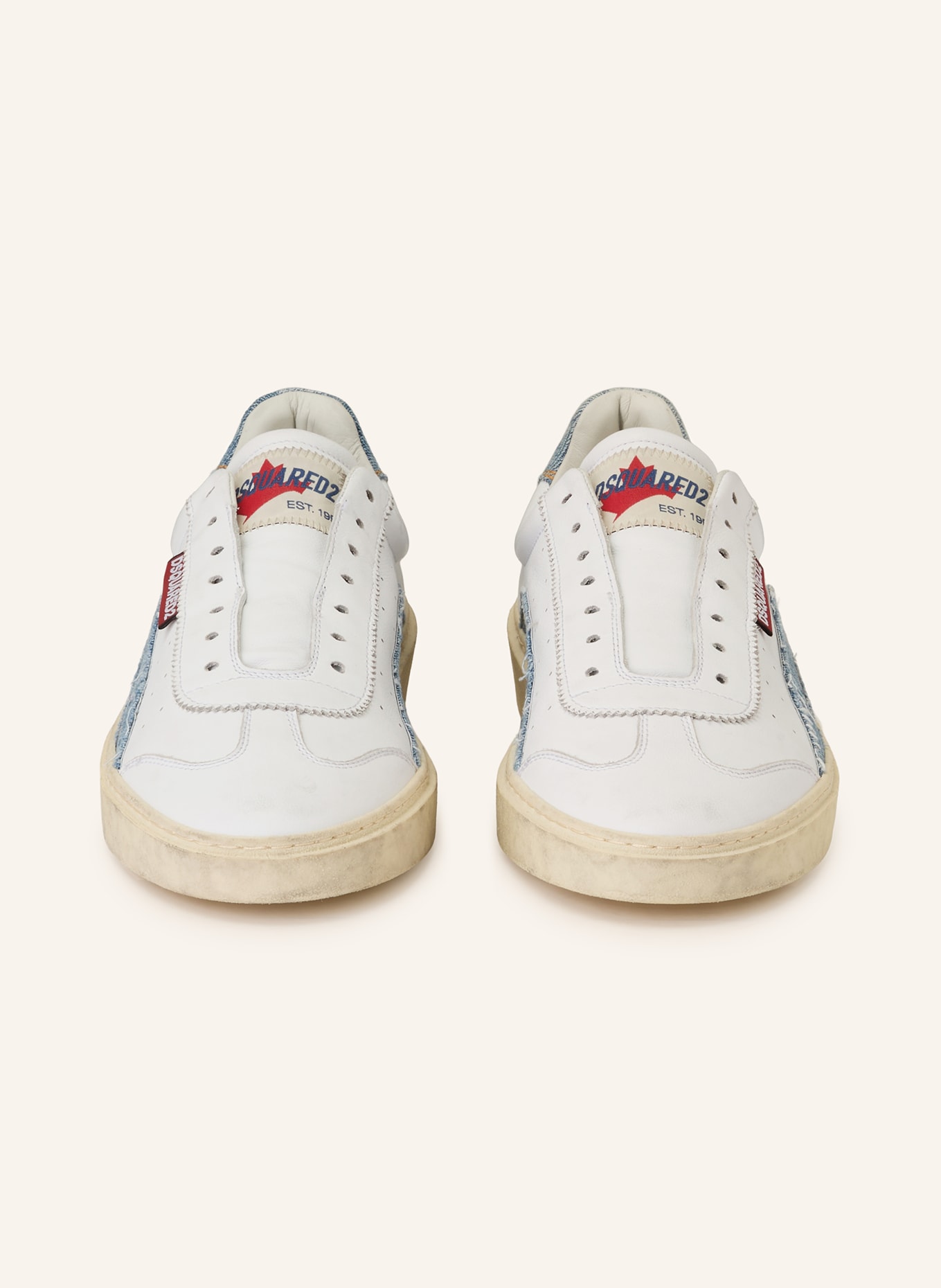 DSQUARED2 Sneaker: WEISS / HELLBLAU