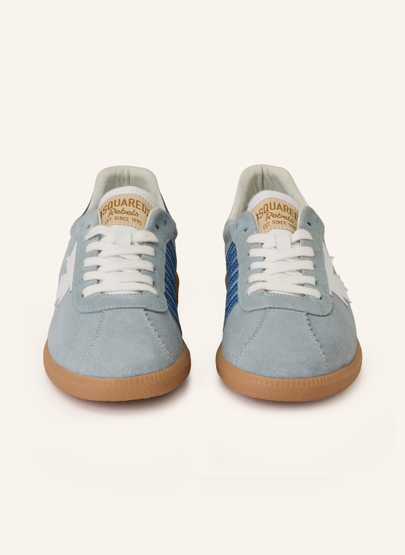 DSQUARED2 tenisky: ČERNOŠEDÁ / MODRÁ / BÍLÁ