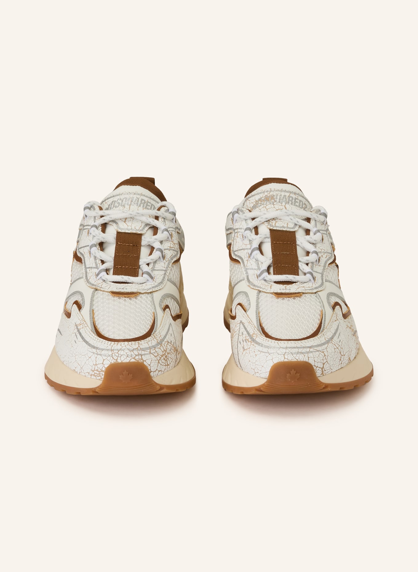 DSQUARED2 Sneaker: WEISS / BRAUN