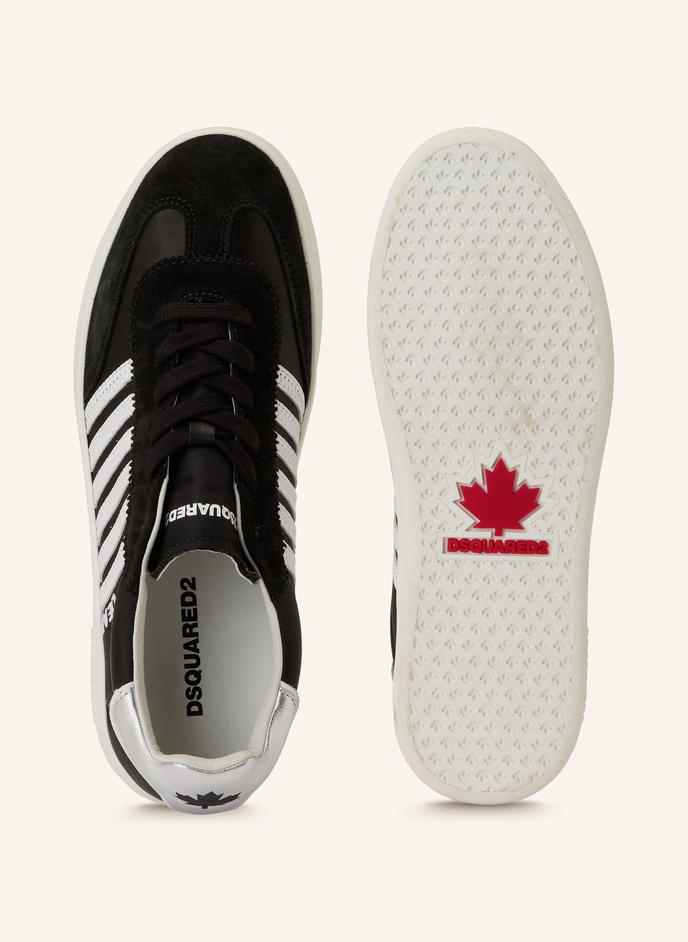 DSQUARED2 sneaker: BLACK / WHITE