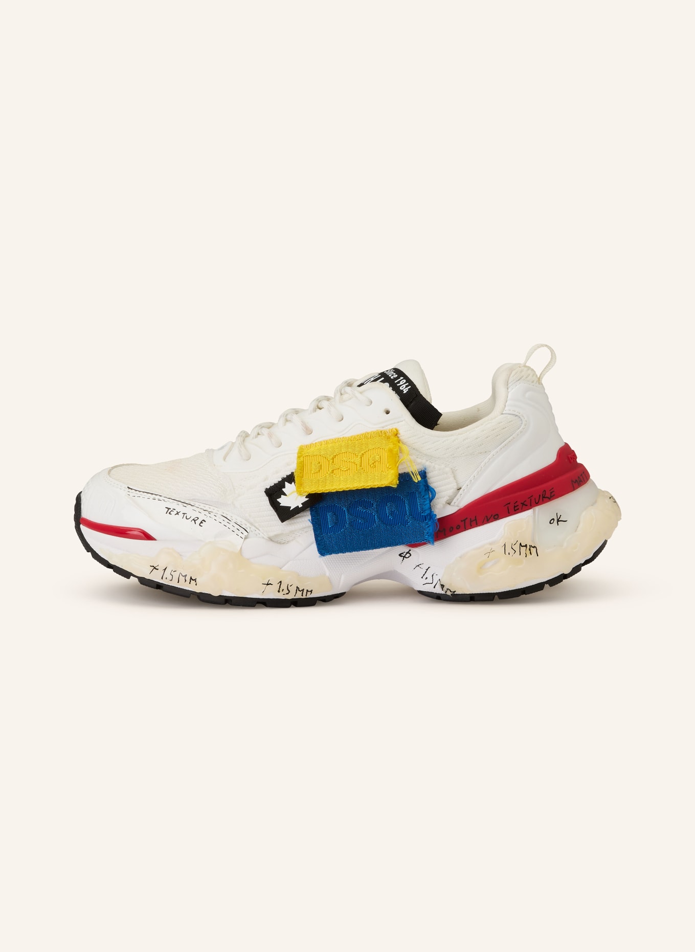 DSQUARED2 trampki: BIAŁY / CZERWONY / CZARNY