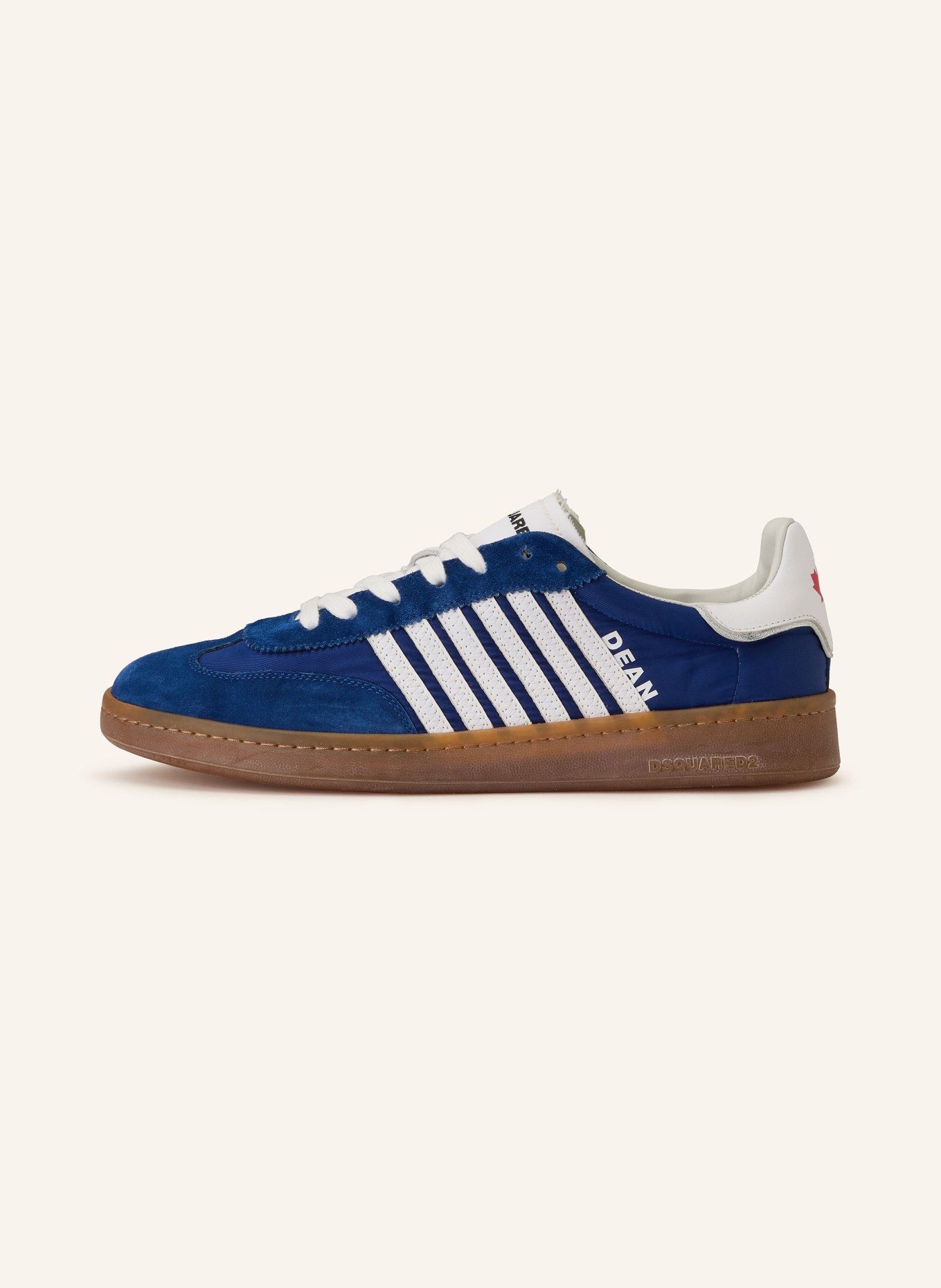 DSQUARED2 baskets: BLEU FONCÉ / BLANC