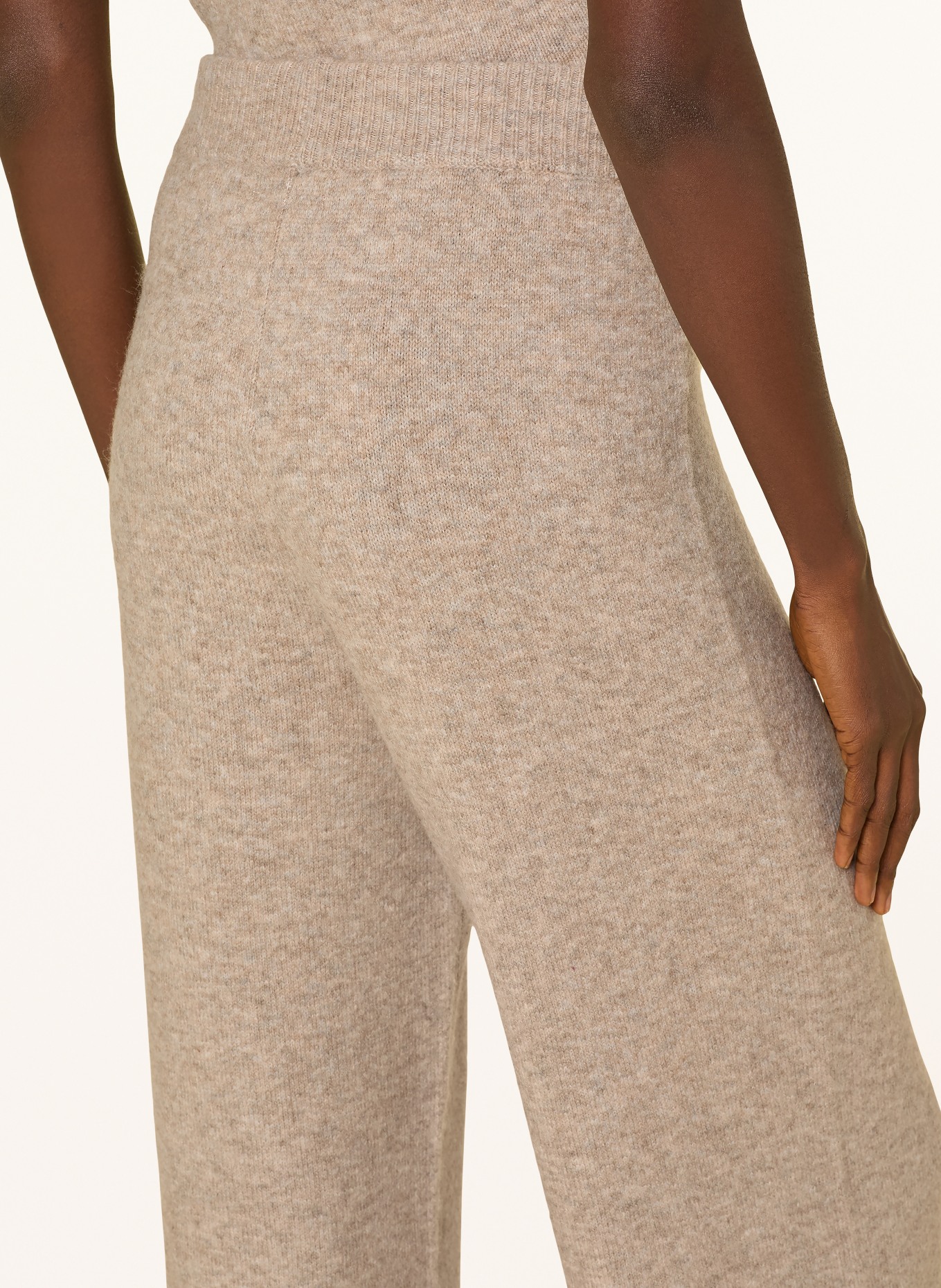 MRS & HUGS knit pants: TAUPE