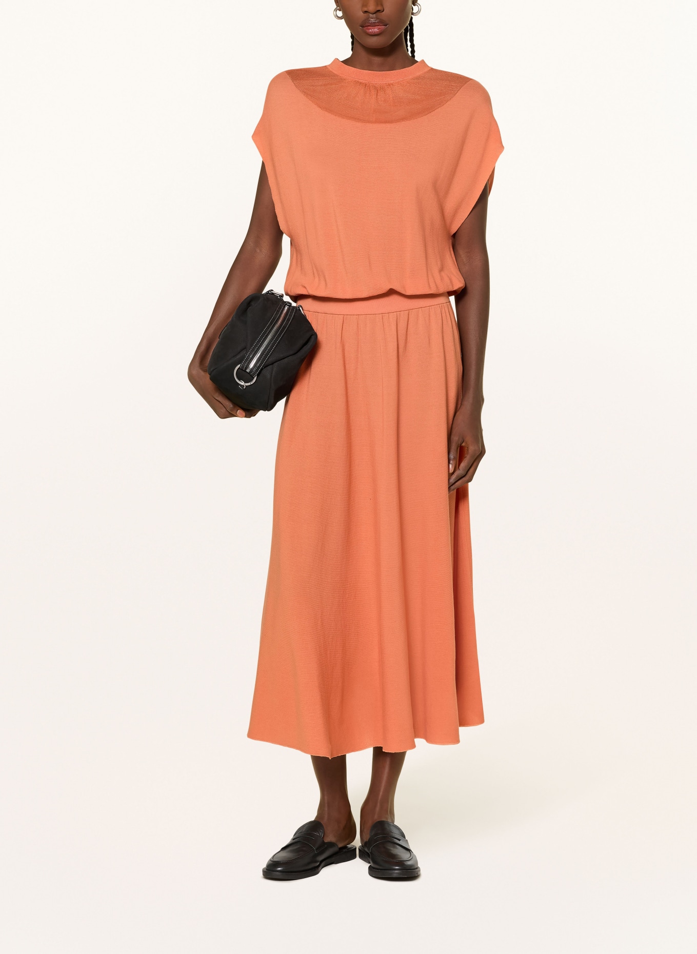 EMPORIO ARMANI knit dress: ORANGE