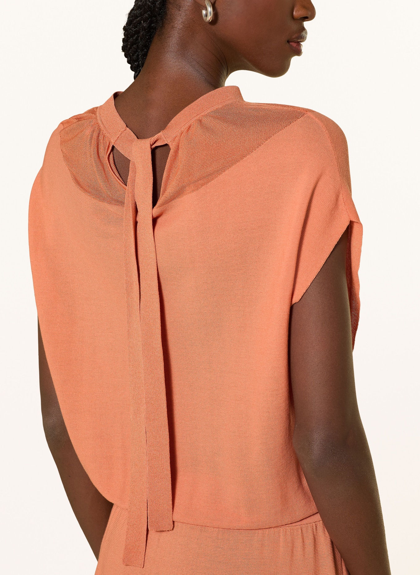 EMPORIO ARMANI knit dress: ORANGE