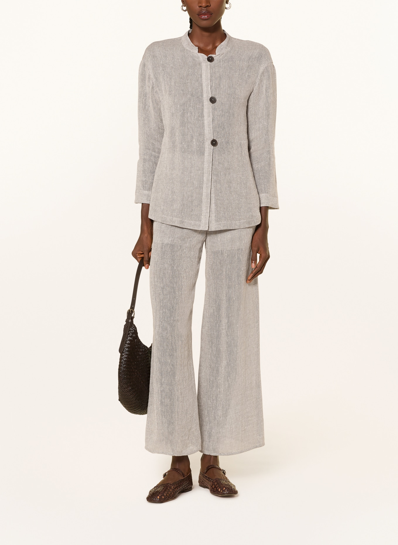 EMPORIO ARMANI linnen jasje: BEIGE