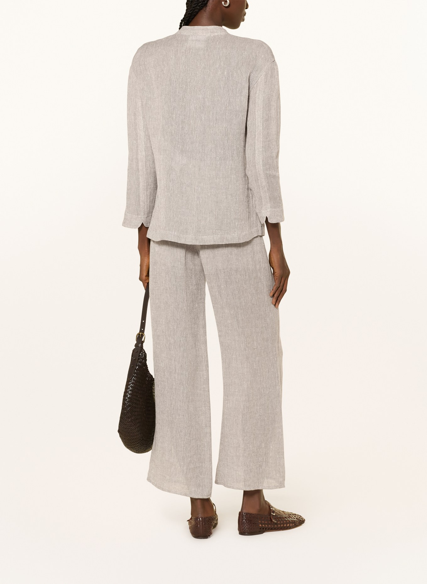 EMPORIO ARMANI linnen jasje: BEIGE