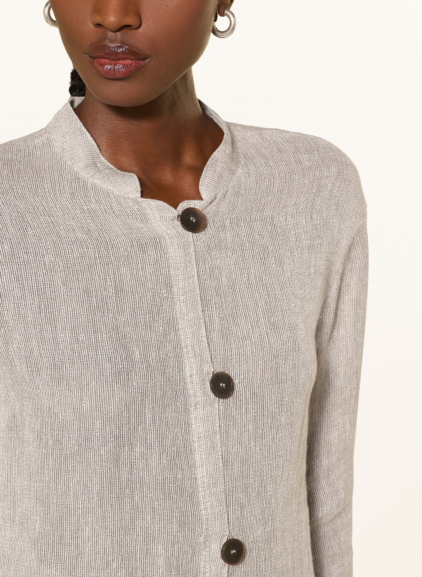 EMPORIO ARMANI linnen jasje: BEIGE