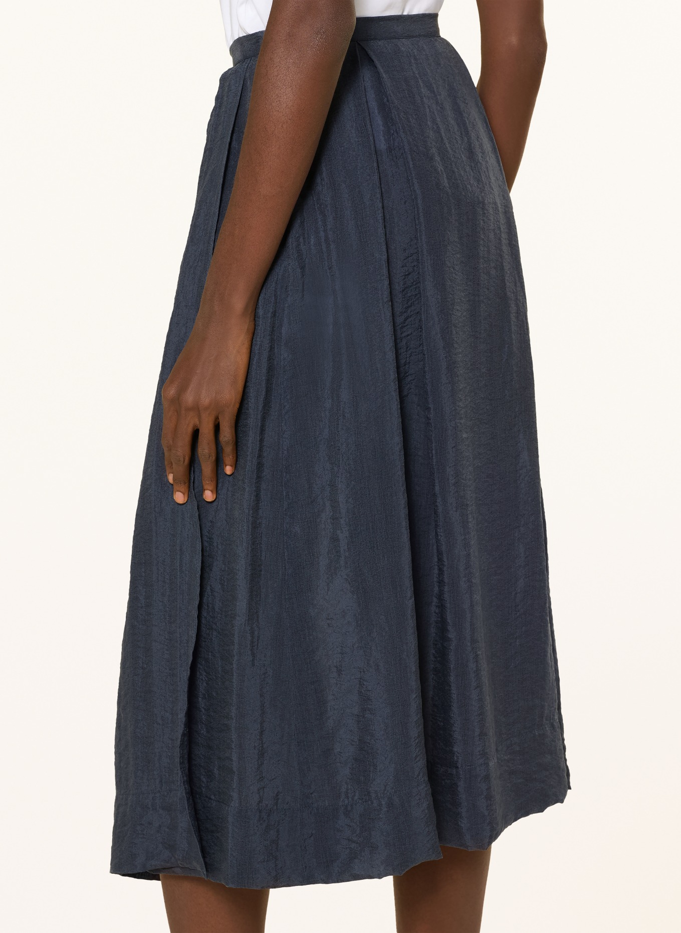 EMPORIO ARMANI spódnica plisowana: GRANATOWY