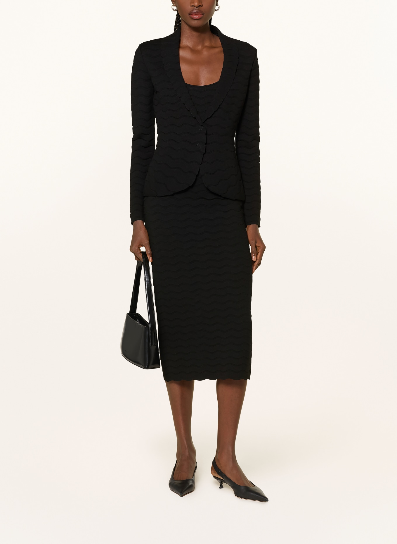 EMPORIO ARMANI blazer: BLACK