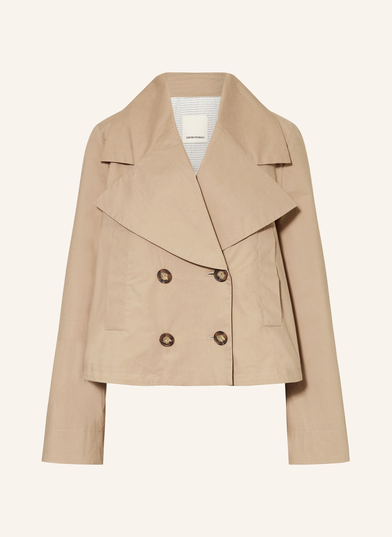 EMPORIO ARMANI trench coat: CAMEL