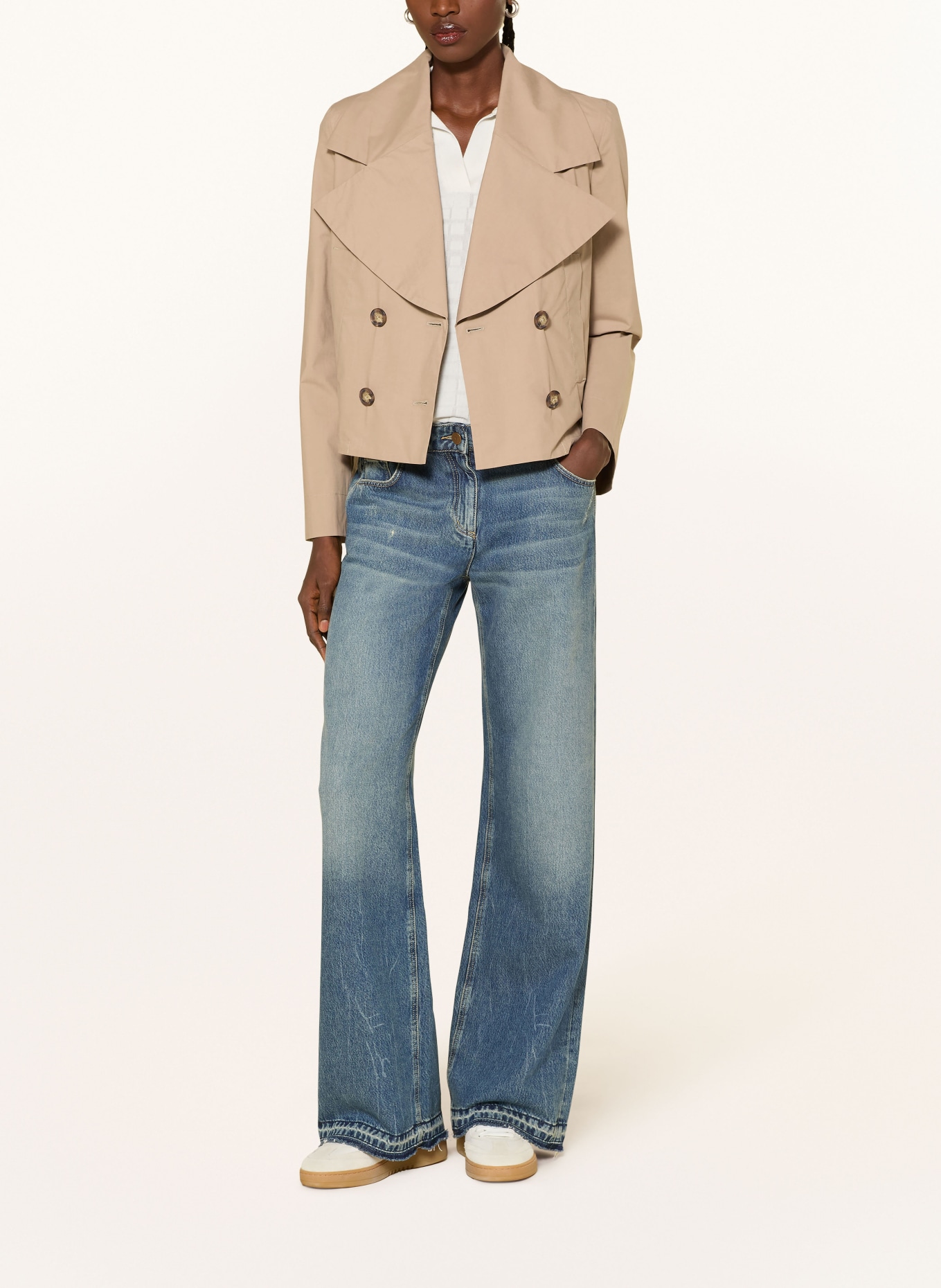 EMPORIO ARMANI trench coat: CAMEL