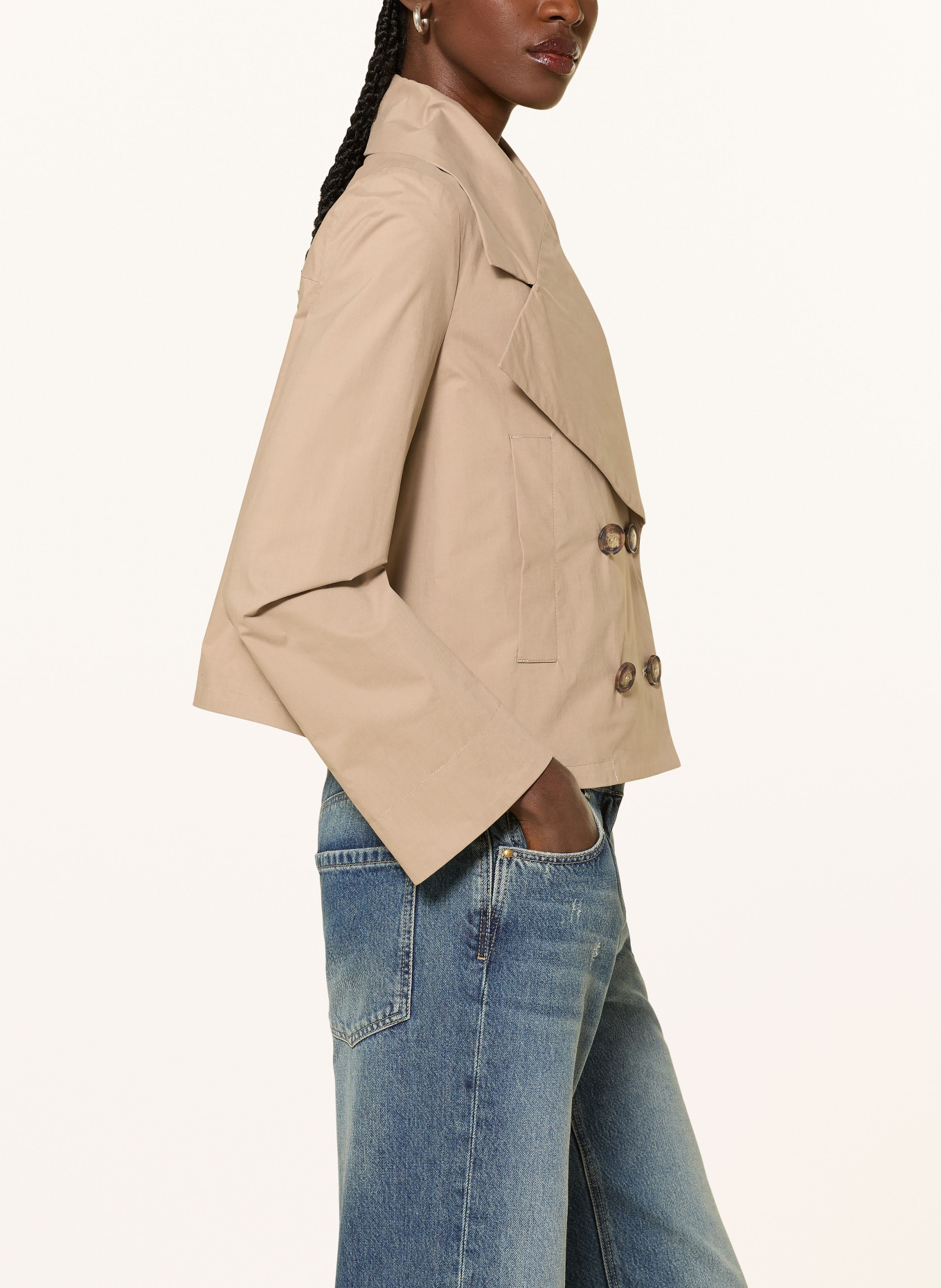EMPORIO ARMANI trench coat: CAMEL
