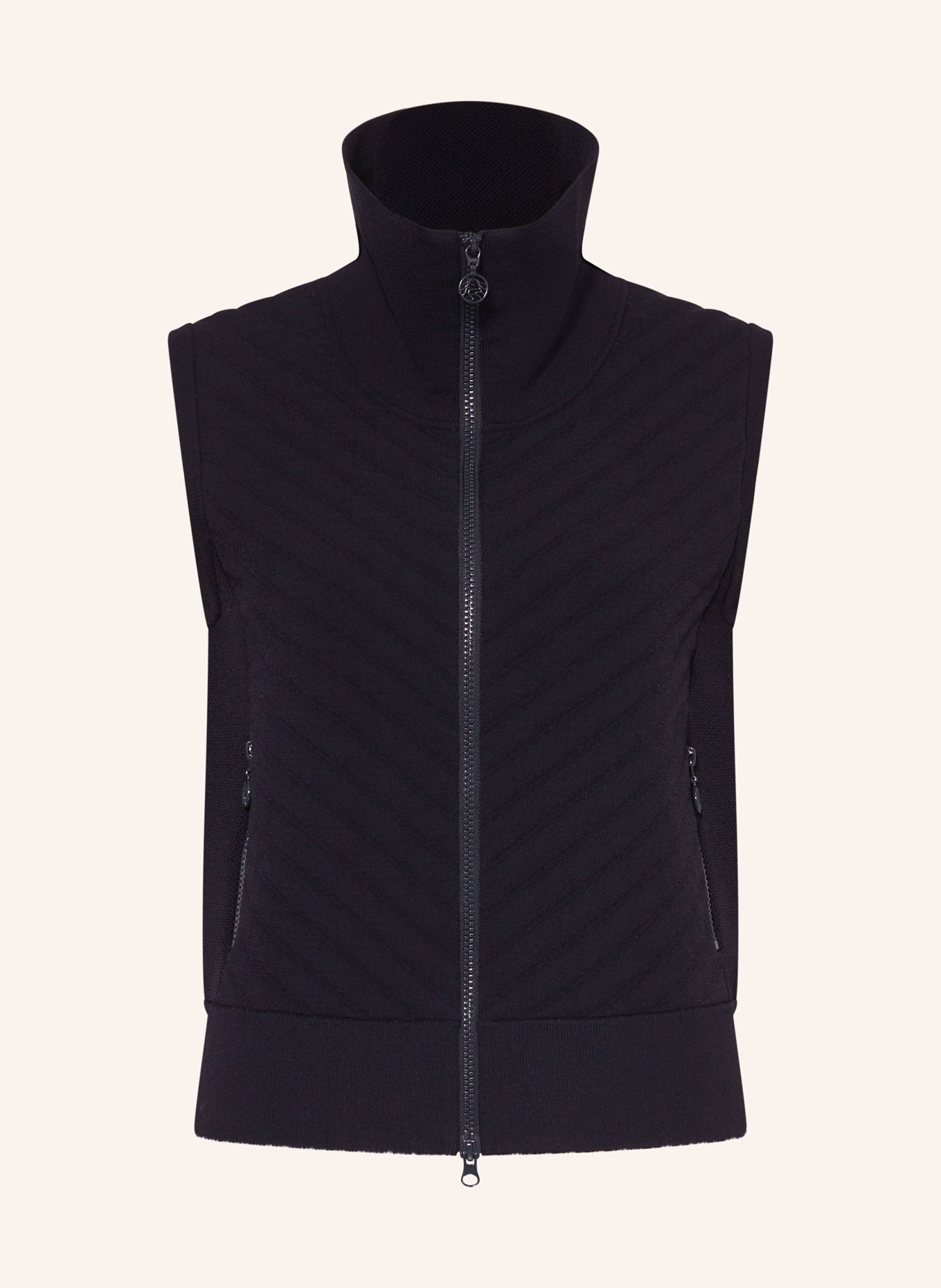 SPORTALM kamizelka z dzianiny: CZARNY